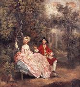 Thomas Gainsborough Conversation in a Park painting
